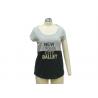 China Lady Casual Shirt , Round Neck T Shirt,Customized Logo Printing ,joint, Breathable, Eco-Friendly wholesale
