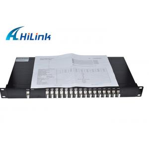 China 16CH Single Fiber CWDM Multiplexer LC/UPC Mental Connectors In 1U 19 Rack Mount Chassis supplier