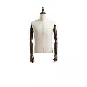 China Male Half Body Mannequin with Natural Body Curve for Fashion Stores supplier