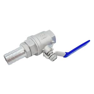 China Structure Stainless Steel 2PC Floating Ball Valve with Pagoda Pipe End Customized Request wholesale