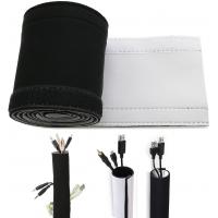 China Black White Velcro Wire Wrap Easy Install Neoprene Cable Management Sleeve on sale