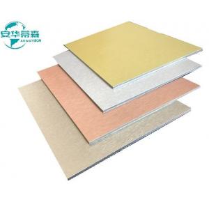 China High Gloss  Brushed Aluminium Composite Panel 2440mm Acp Mirror Sheet  3mm 4mm supplier