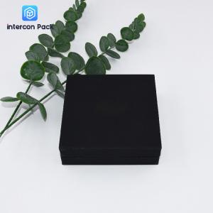 Matt Lamination Small Jewelry Packaging Boxes Leather filled Paper For Necklace Watch