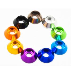 China Aluminum Conical Cone Countersunk Washer with Plain Finish for M4 M5 M6 M8 Sizes wholesale