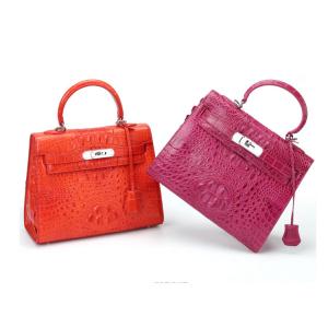 Dongguan manufacturer sells new crocodile skin handbag for ladies with customized logo