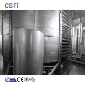 China Industrial Quick Freezing Double Spiral Freezer With High Efficient Cooling Tower 1000kgs/h supplier