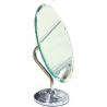 Miroir ovale de forme avec la base de plat de fer de forme ronde
