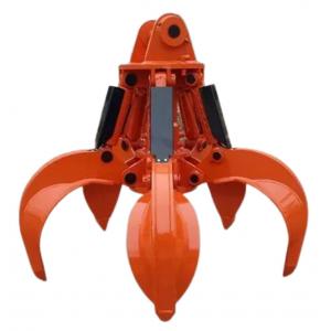 China CE Approval Mechanical Orange Peel Grab , Excavator Hydraulic Grapple For CAT320 supplier