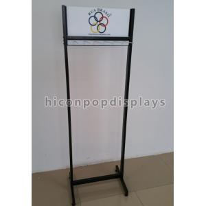 China Double Sided Belt Metal Display Racks Visual Merchandise With Hook supplier