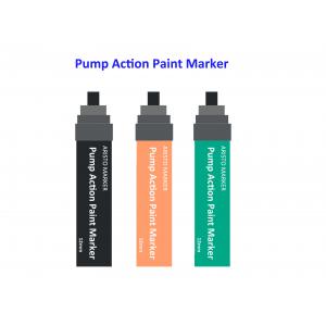 China 12mm Pump Action PP Paint Marker Pen / Safety Art Marker Pens for Artists supplier