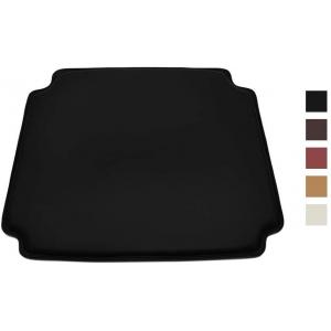 China Waterproof 8.8 Ounces Wishbone Chair Cushion Pads PU Leather Black wholesale