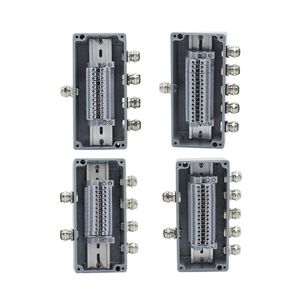 Aluminum Enclosure Sealed Junction Box Project Case 170*80*56mm with UK2.5B Terminal Blocks Kit