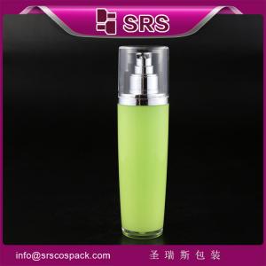 SRS Wholesale used for serum empty cosmetic acrylic colorful transparent cap lotion bottle