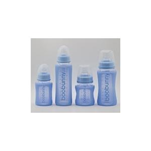 Multi-Pack Glass Baby Bottles with Silicone Sleeves, Nipples, Neck Rings, and Caps