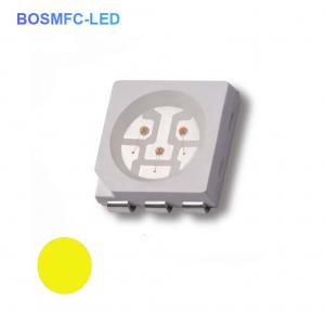 China 5050 SMD LED Yellow light emitting diode Amber led chip  for license plate led lamp supplier