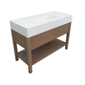 Stand Alone Modern Bathroom Vanity Cabinets Plywood With Solid Wood