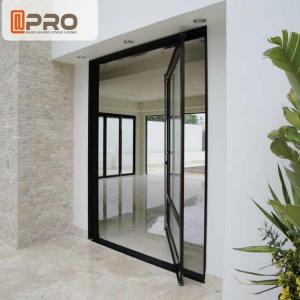 Unique Villa Front Glass Entry Doors / Single Pivot Patio Doors front door pivot door aluminum pivot front door center