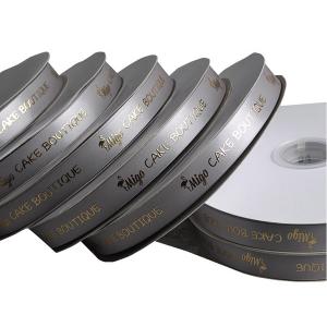 Single Sided Personalised Printed Ribbon Luxury Design 100% Polyester Material