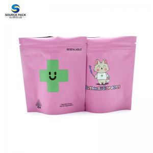 China CBD Mylar Weed Packaging Bags Digital Printing Stand Up Pouch With Zipper supplier