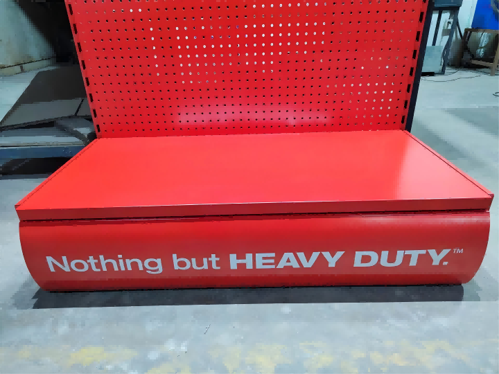 China AT-0264 Store Display  Fixture Wall Display with LED Light Tool Displays Color Customized wholesale