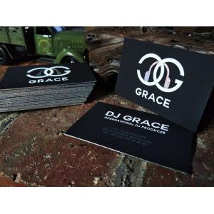 China Laser Silver Foil Gilded Edge Business Cards , Black Velvet Business Cards wholesale