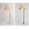marble bamboo floor lamps living room sofa bedroom standing lamp bedside reading