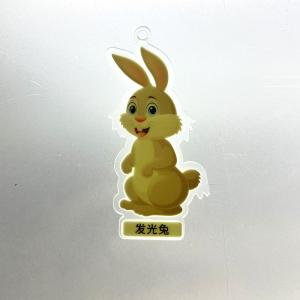 China Photoluminescent Plastic Card Glow In The Dark Rabbit Cardboard For Children supplier