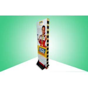 China Easy Assembly Free Standing Custom Cardboard Displays , Corrugated Floor Display supplier