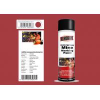 China AEROPAK deep red with MSDS 500ml Underground Mine Marking Spray Paint for fire sensitive locations on sale