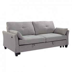 OEM/ODM Furniture Manufacturer Modern living room USB sofa set home furniture sleeper w/usb sofa bed Custom folding bed