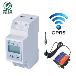 China 2W 0.3kg 2p Single Phase Din Rail Energy Meter Power Meter 1 Phase GPRS Module supplier