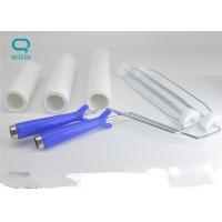 China 8 Cleanroom Sticky Roller PE High Sticky With Long Handle on sale