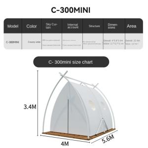 China Experience Luxurious Camping Glamping Tent ODM Fire Proof Bell Tent wholesale