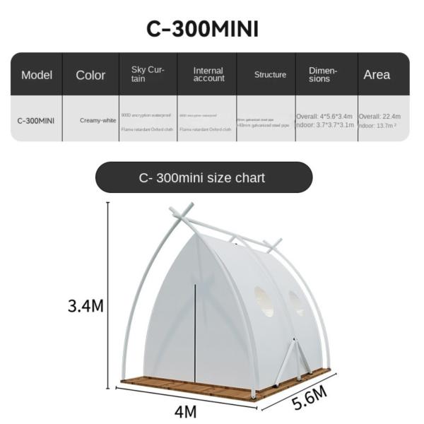 Experience Luxurious Camping Glamping Tent ODM Fire Proof Bell Tent