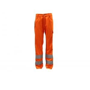 Patch Pocket Relaxation Orange Work Pants 3M 9910 Reflective Strips