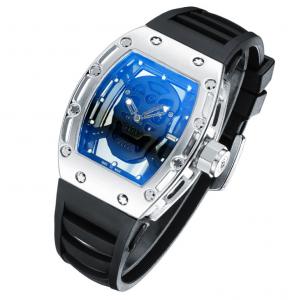 China Men's Alloy Wrist Watch , Metal Quartz Wrist Watch , Skeleton Watch dial Japan Movement Waterproof  Men Watch supplier