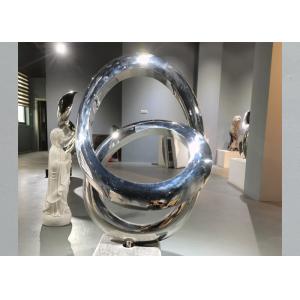 China OEM Mirror Polished Stainless Steel Decorative Abstract Art Sculpture supplier