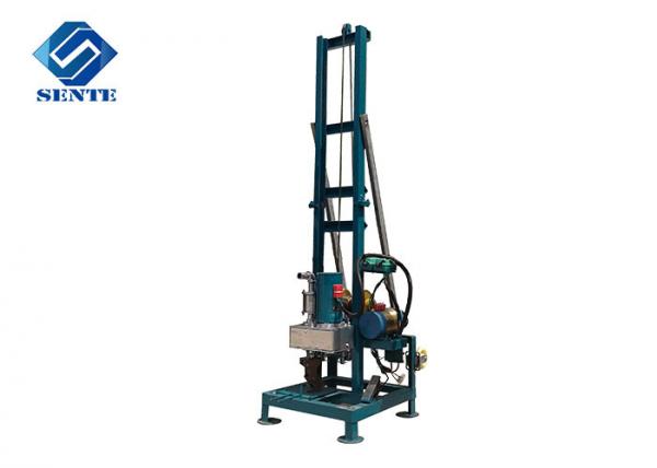 Portable water drilling machine, can drill 100m depth, 300mm diameter, blue,