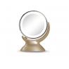 360° Rotation Countertop Makeup Mirror Dual Sided With 3 Free Batteries LED