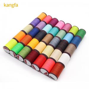 China 200m Kangfa 210d 0.35mm Wax String for Hand Sewing Leather Cone Plastic Material supplier