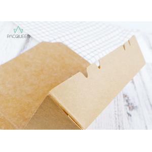 China Food Packaging Paper Takeaway Boxes / Disposable Take Away Food Containers supplier