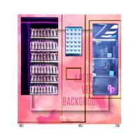 China Automatic Beauty Cosmetics Vending Machines LED Lighting Custom Stickers Display Window on sale
