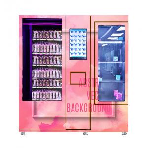 China Automatic Beauty Cosmetics Vending Machines LED Lighting Custom Stickers Display Window supplier