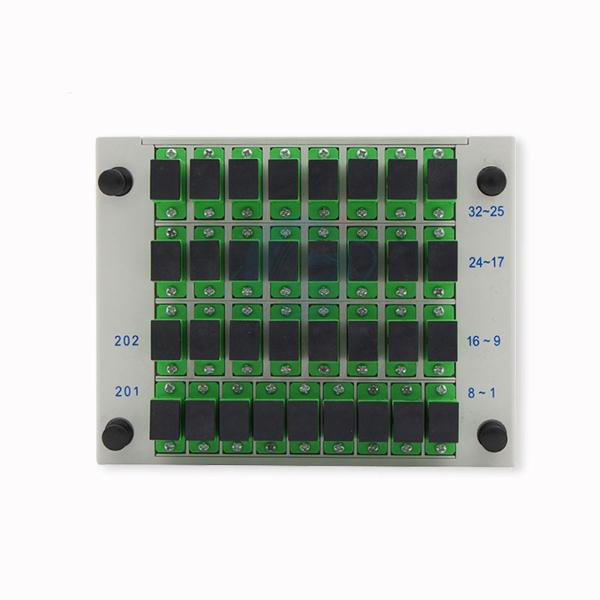 China FTTH Sc Apc 1x32 Plug In Outdoor Fiber Splitter Passive Optical Coupler wholesale