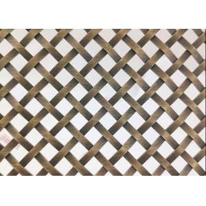Flexible 304 316 Stainless Steel Architectural Woven Wire Mesh 2.5m 4.0m Width