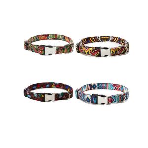 China Heat Transfer Personalized Pet Collars Metal Buckle Custom Dog Collars supplier