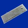 China 20mA Brushed Metal Industrial Keyboard 64 Keys Panel Mount wholesale