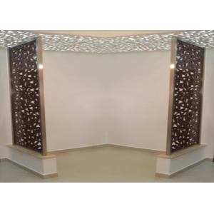 China L'écran décoratif en métal d'acier inoxydable lambrisse type vertical/multi de pli disponible supplier