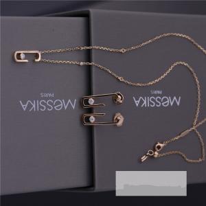 Move Addiction Necklace in18ct Yellow-gold And Diamond Best Lady Gift Jewelry Factory Price