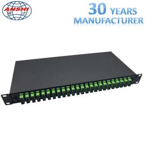 19 Inch Rack Mount Type SC / APC ODF Optical Distribution Frame with Pigtail Fiber Optic Patch Panel